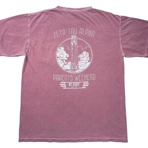 ZTA Sorority Zeta Tau Alpha NC State University Wolfpack Pocket Adult t-shirt L